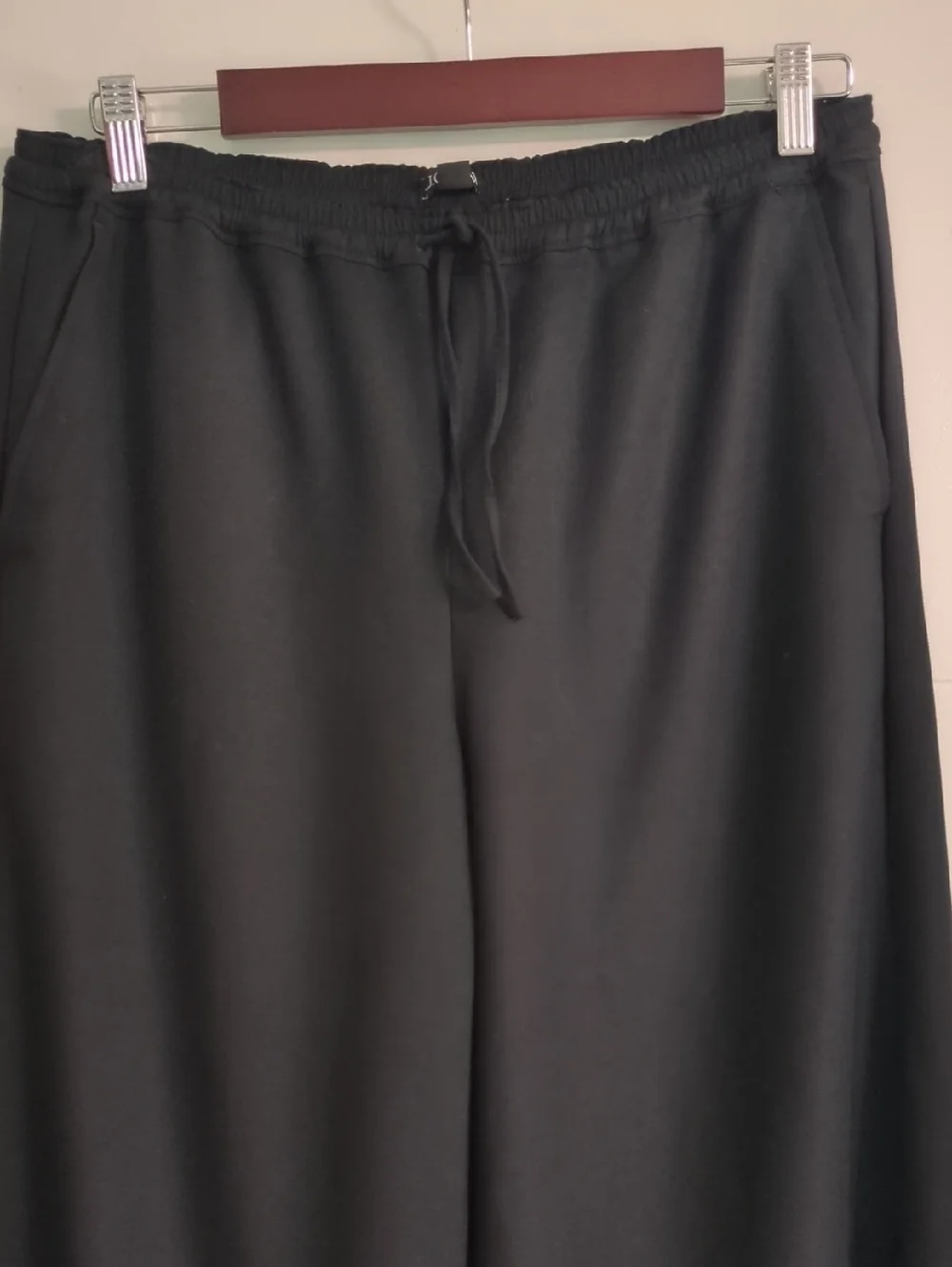 J.crew Black Wide-Leg Drawstring Pants - Comfortable Everyday Style